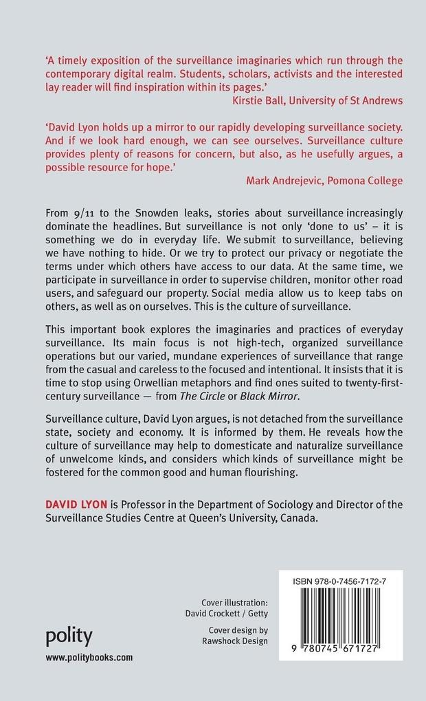 Weitere Ansicht: The Culture of Surveillance | David Lyon