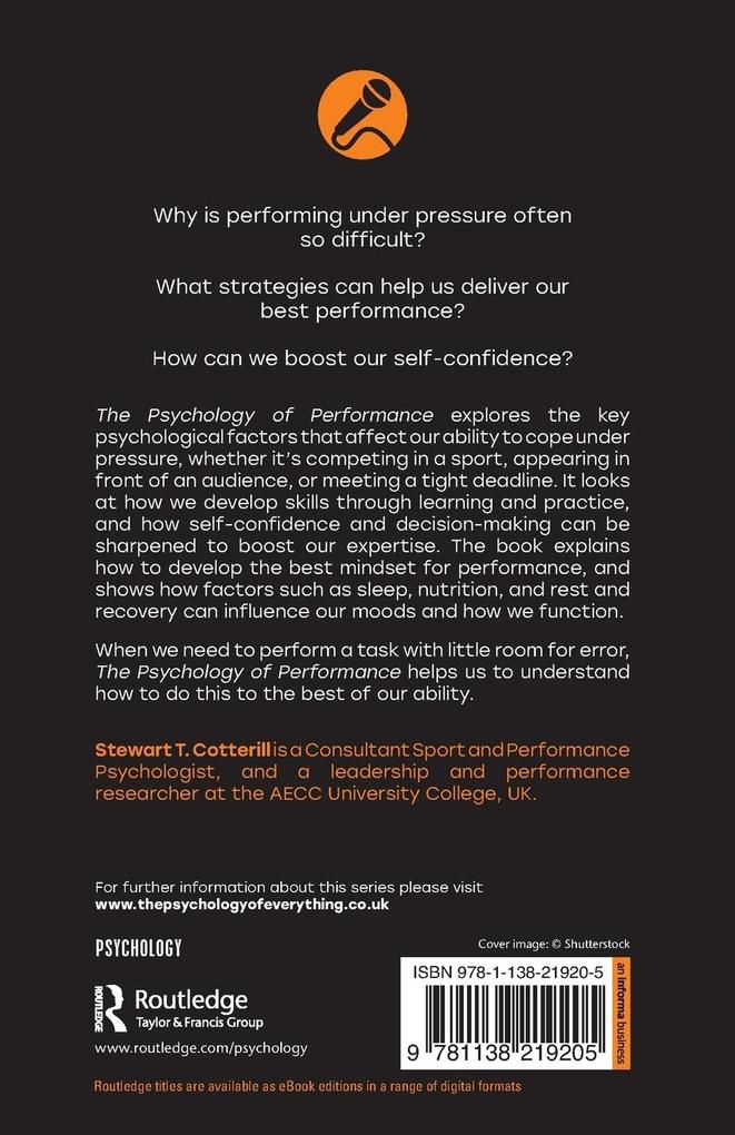 Weitere Ansicht: The Psychology of Performance | Stewart T. Cotterill