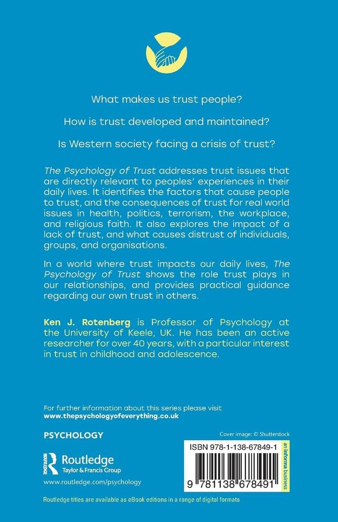 Weitere Ansicht: The Psychology of Trust | Ken J. Rotenberg