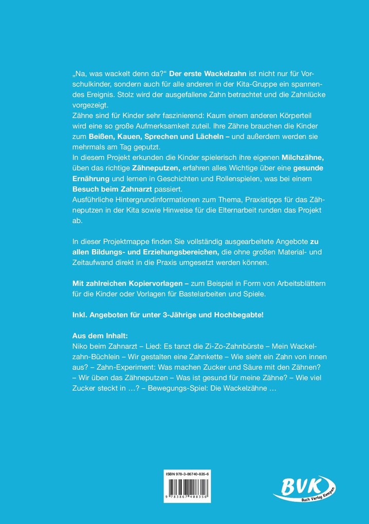 Weitere Ansicht: Kita aktiv Projektmappe Zähne | Teresa Zabori