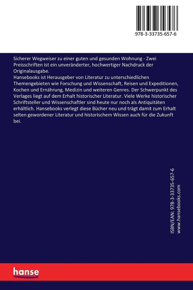 Weitere Ansicht: Sicherer Wegweiser zu einer guten und gesunden Wohnung | Theodor Meyer-Merian, Johann Jakob Balmer-Rinck