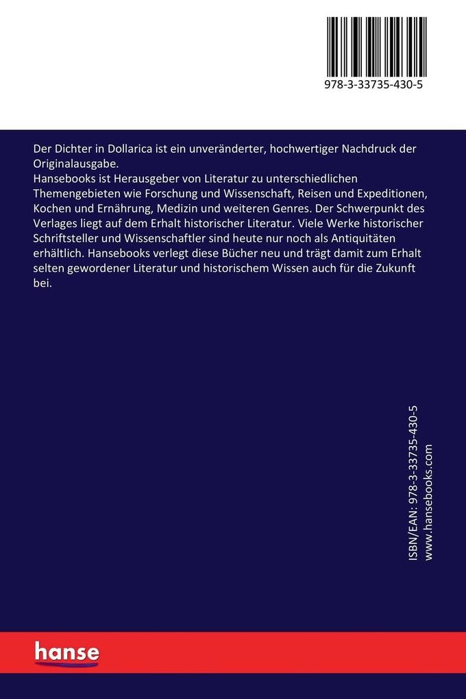 Weitere Ansicht: Der Dichter in Dollarica | Ernst Von Wolzogen