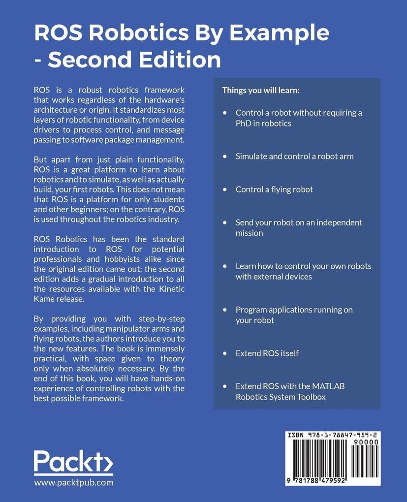Weitere Ansicht: ROS Robotics By Example - Second Edition | Carol Fairchild, Thomas L. Harman