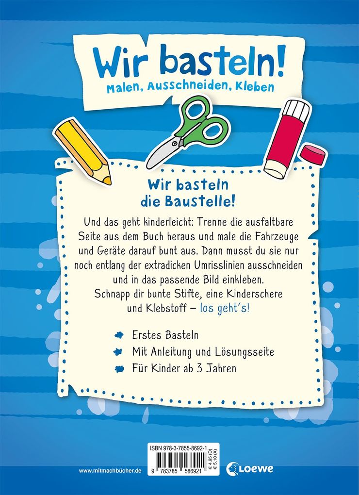 Weitere Ansicht: Wir basteln! - Malen, Ausschneiden, Kleben - Baustelle | Norbert Pautner