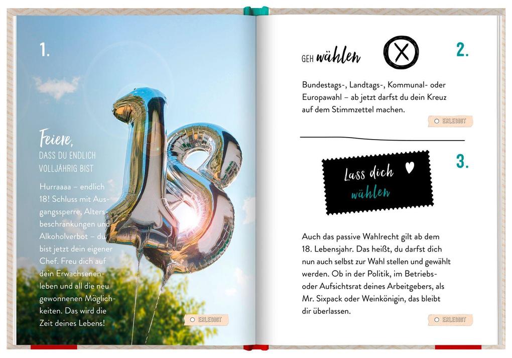Weitere Ansicht: 100 Dinge, die man mit 18 endlich tun kann