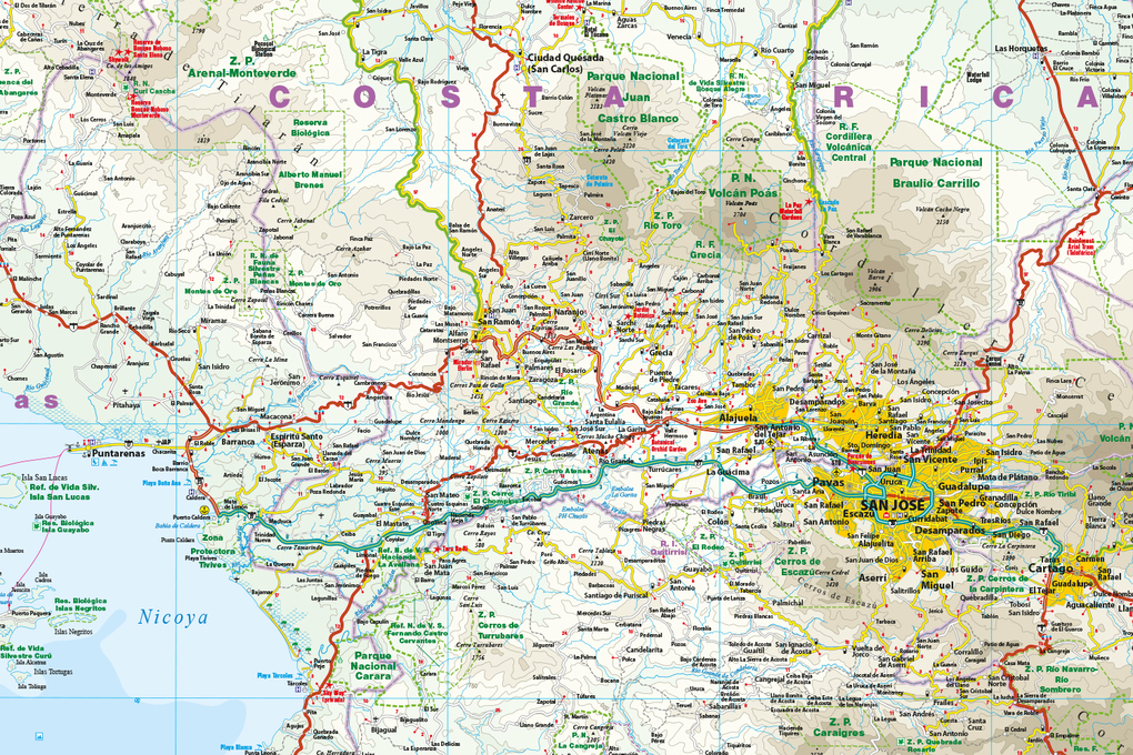 Weitere Ansicht: Reise Know-How Landkarte Costa Rica 1:300.000