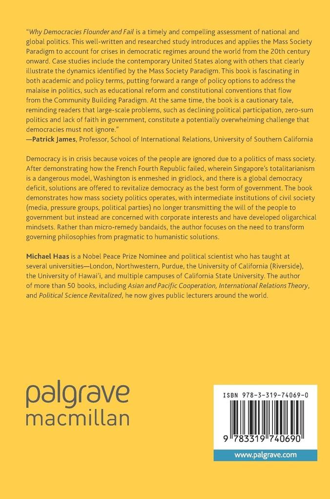 Weitere Ansicht: Why Democracies Flounder and Fail | Michael Haas