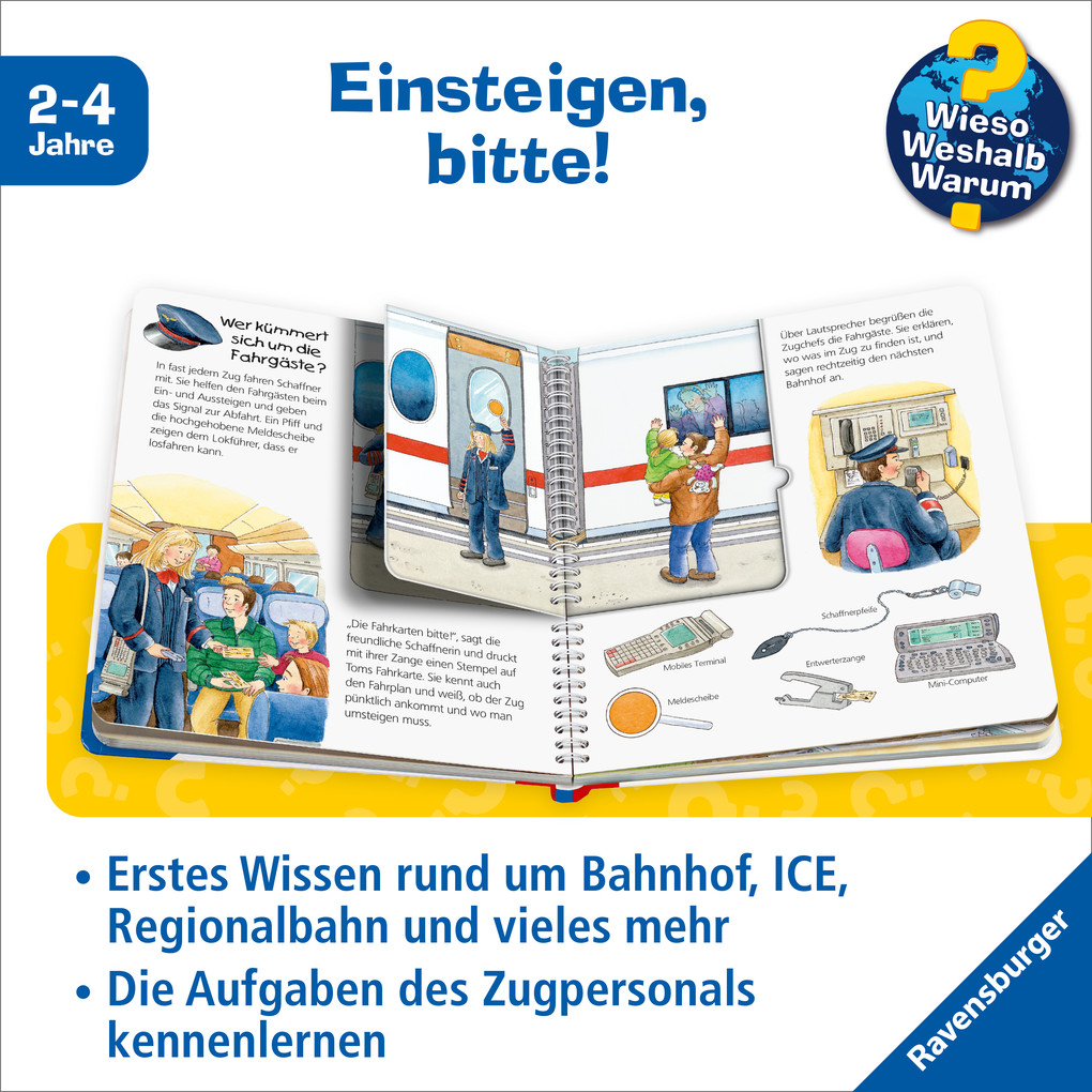 Weitere Ansicht: Wieso? Weshalb? Warum? junior, Band 9: Die Eisenbahn | Andrea Erne