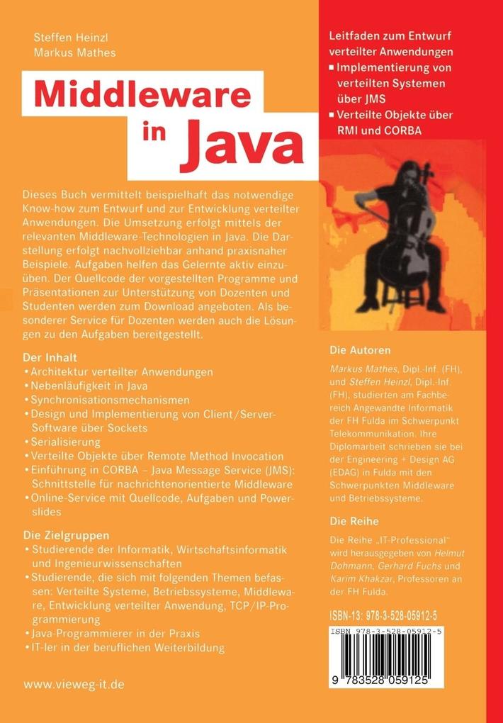 Weitere Ansicht: Middleware in Java | Steffen Heinzl, Markus Mathes