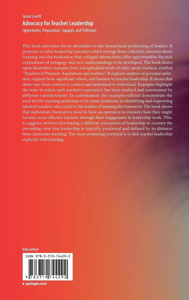 Weitere Ansicht: Advocacy for Teacher Leadership | Susan Lovett