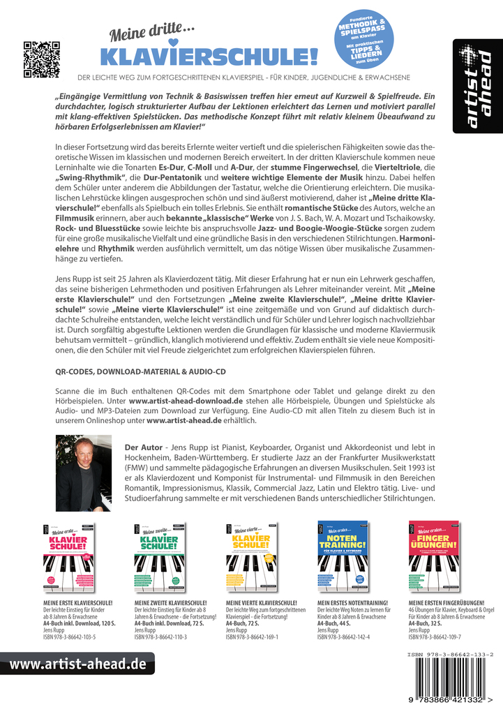 Weitere Ansicht: Meine dritte Klavierschule! | Jens Rupp