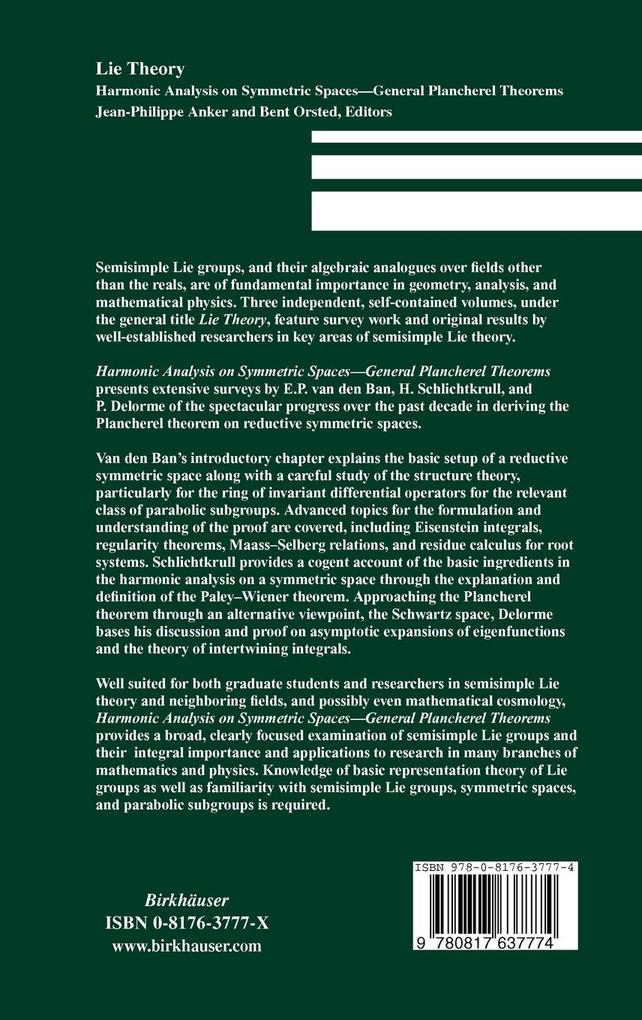 Weitere Ansicht: Lie Theory