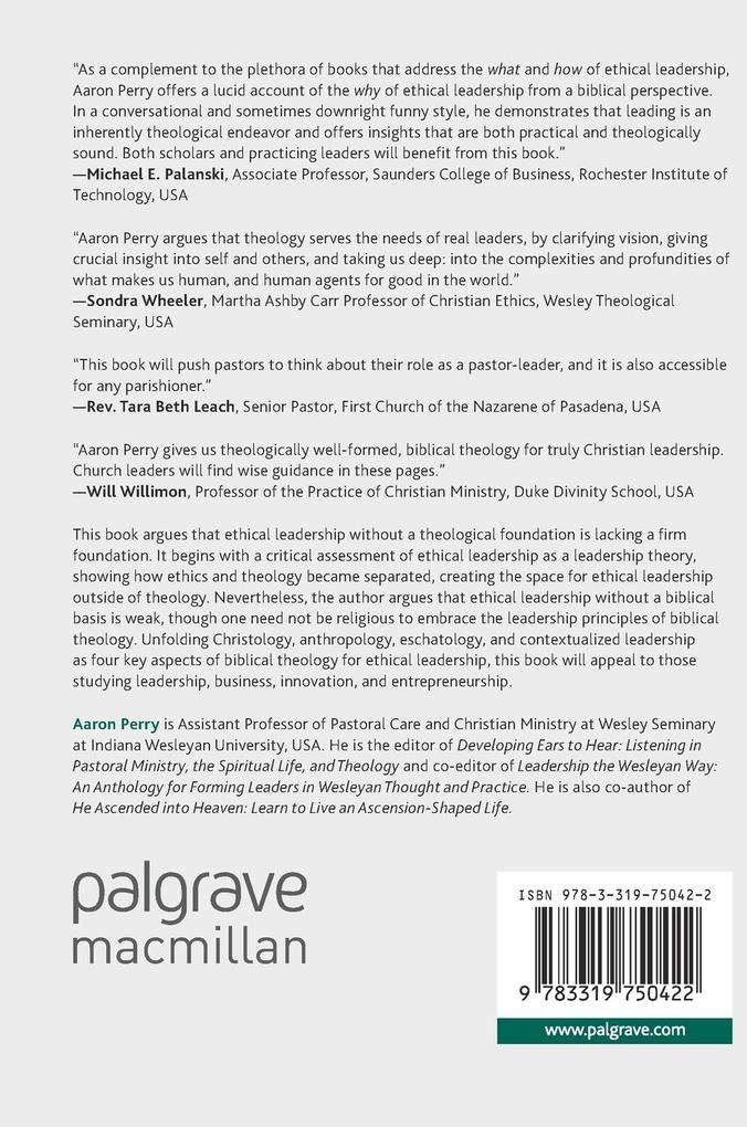 Weitere Ansicht: Biblical Theology for Ethical Leadership | Aaron Perry