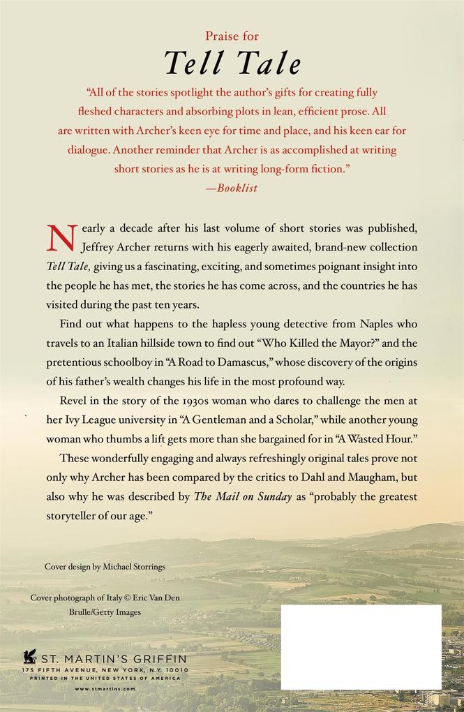 Weitere Ansicht: Tell Tale | Jeffrey Archer