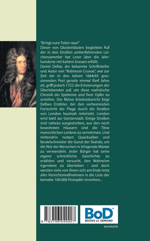 Weitere Ansicht: Die Pest zu London | Daniel Defoe