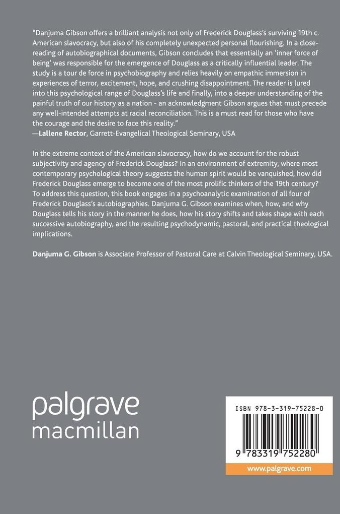 Weitere Ansicht: Frederick Douglass, a Psychobiography | Danjuma G. Gibson