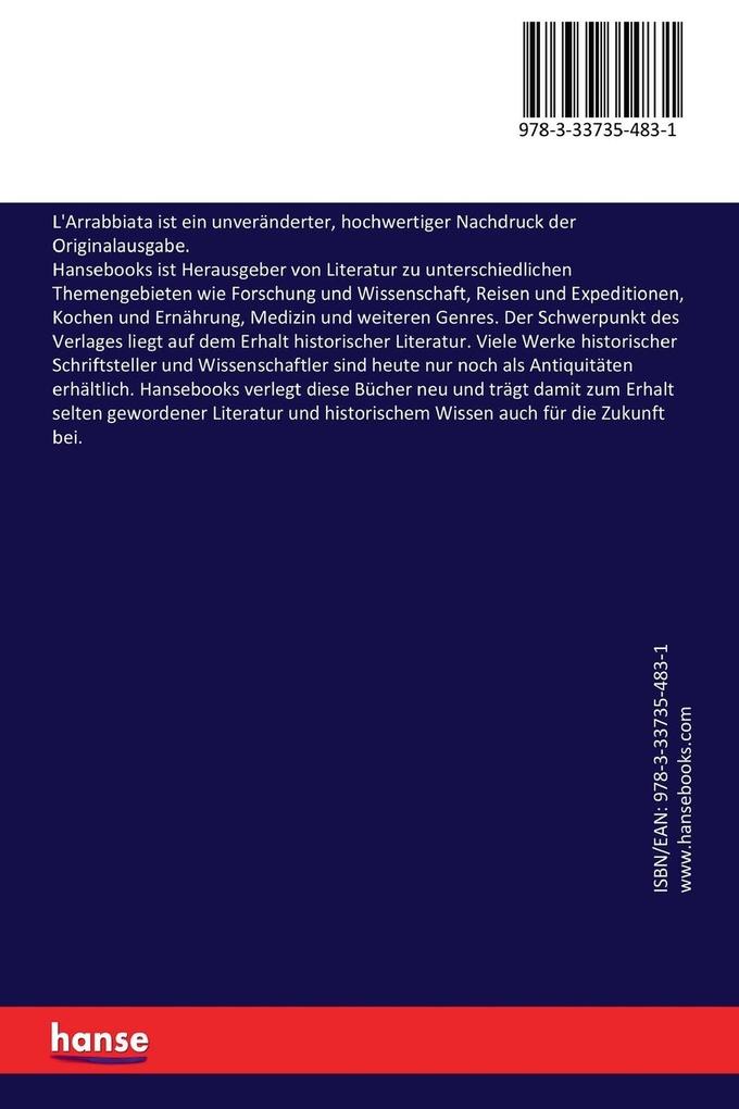 Weitere Ansicht: L'Arrabbiata | Paul Heyse