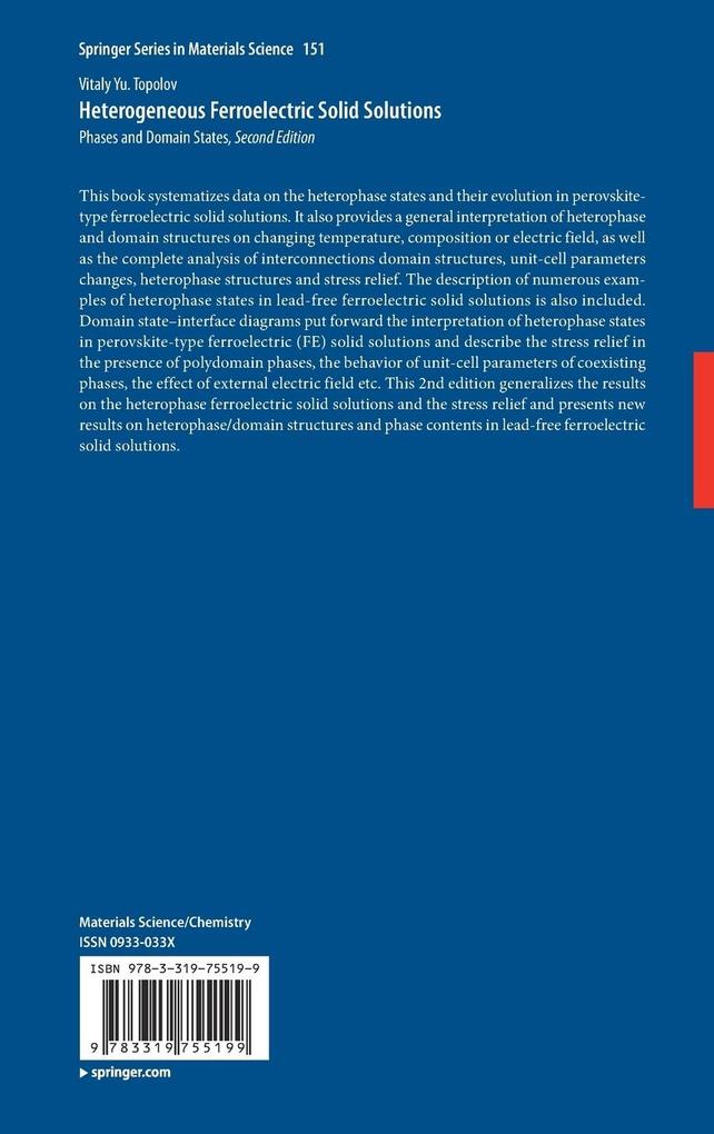 Weitere Ansicht: Heterogeneous Ferroelectric Solid Solutions | Vitaly Yu. Topolov