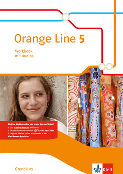Produktbild: Orange Line 5 Grundkurs. Workbook mit Audios Klasse 9