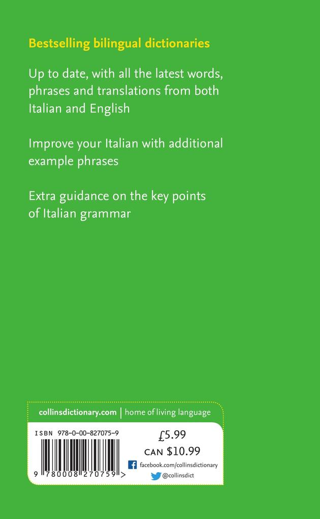 Weitere Ansicht: ITALIAN ESSENTIAL_ESSENTIAL PB | Collins Dictionaries