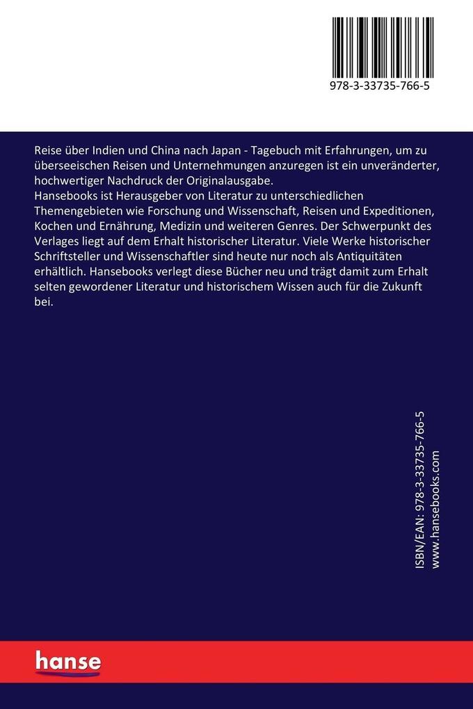 Weitere Ansicht: Reise über Indien und China nach Japan | Richard Eisenstein