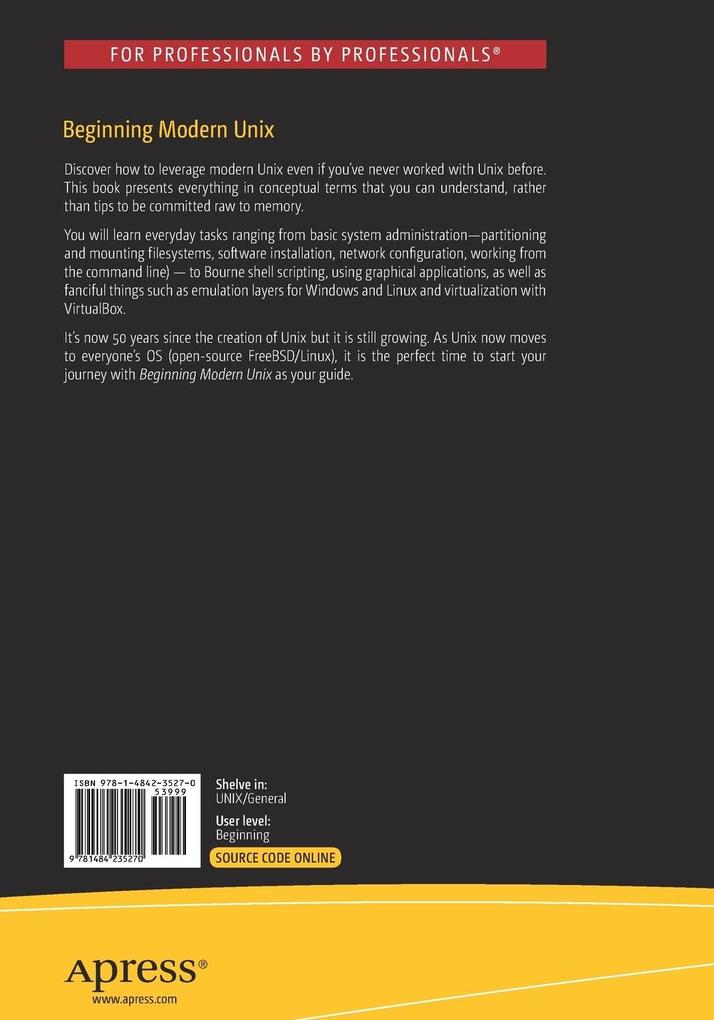 Weitere Ansicht: Beginning Modern Unix | Manish Jain