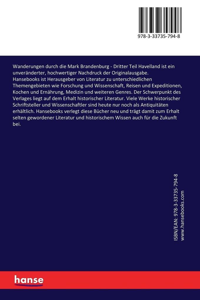Weitere Ansicht: Wanderungen durch die Mark Brandenburg | Theodor Fontane