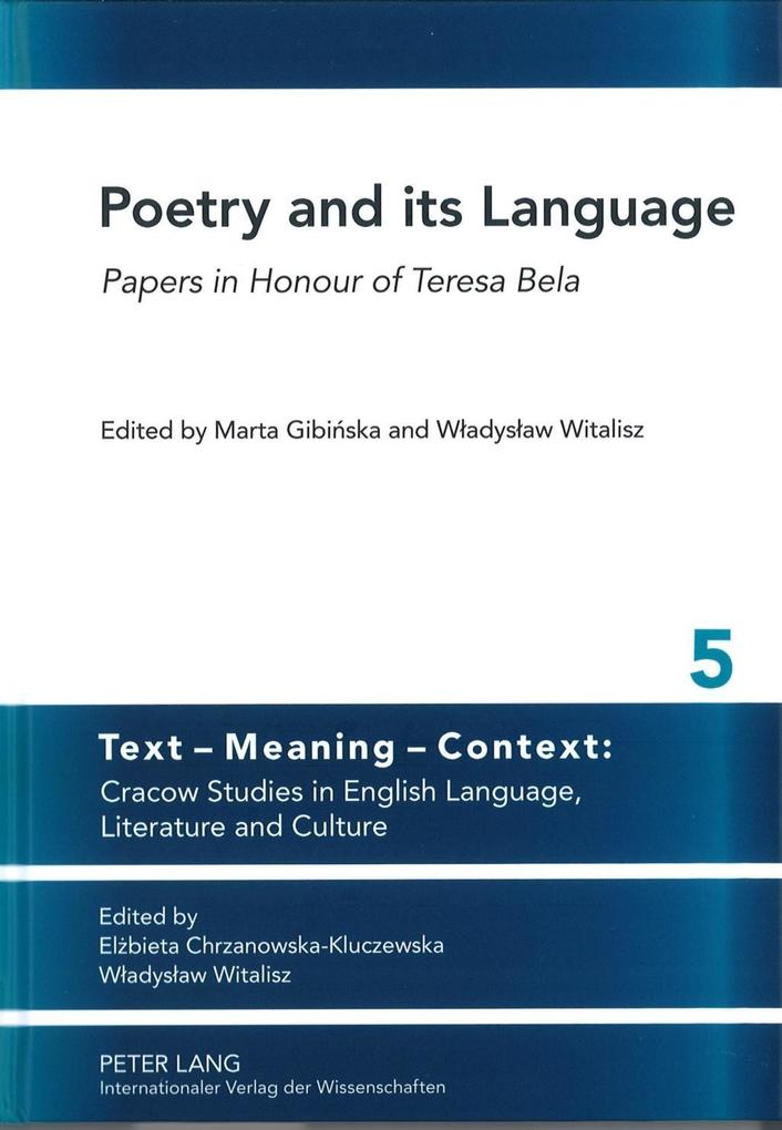 Poetry and its Language als eBook pdf