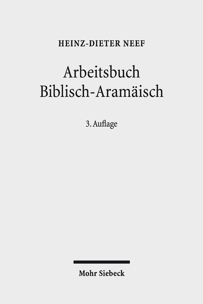 Produktbild: Arbeitsbuch Biblisch-Aramäisch | Heinz-Dieter Neef