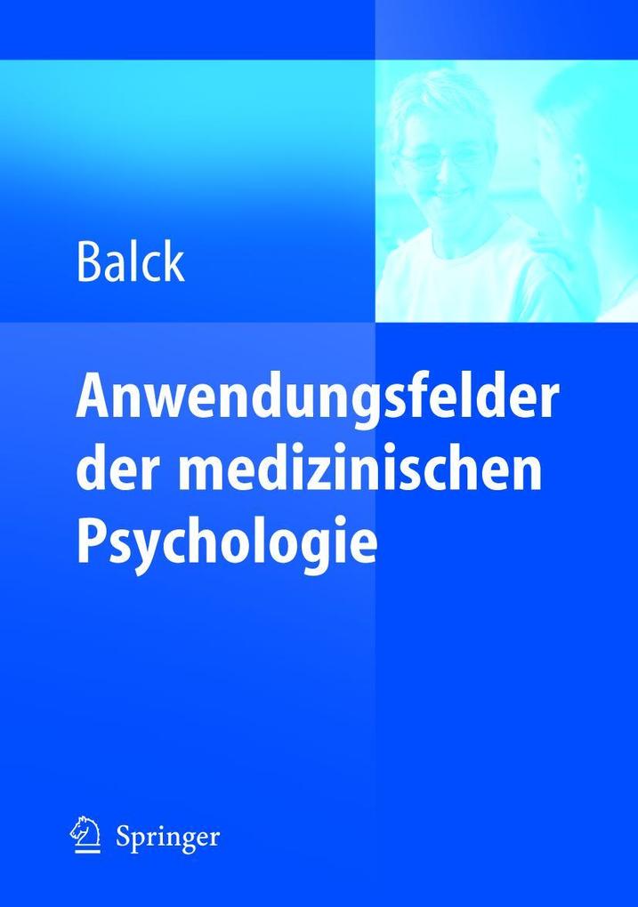 Produktbild: Anwendungsfelder der medizinischen Psychologie