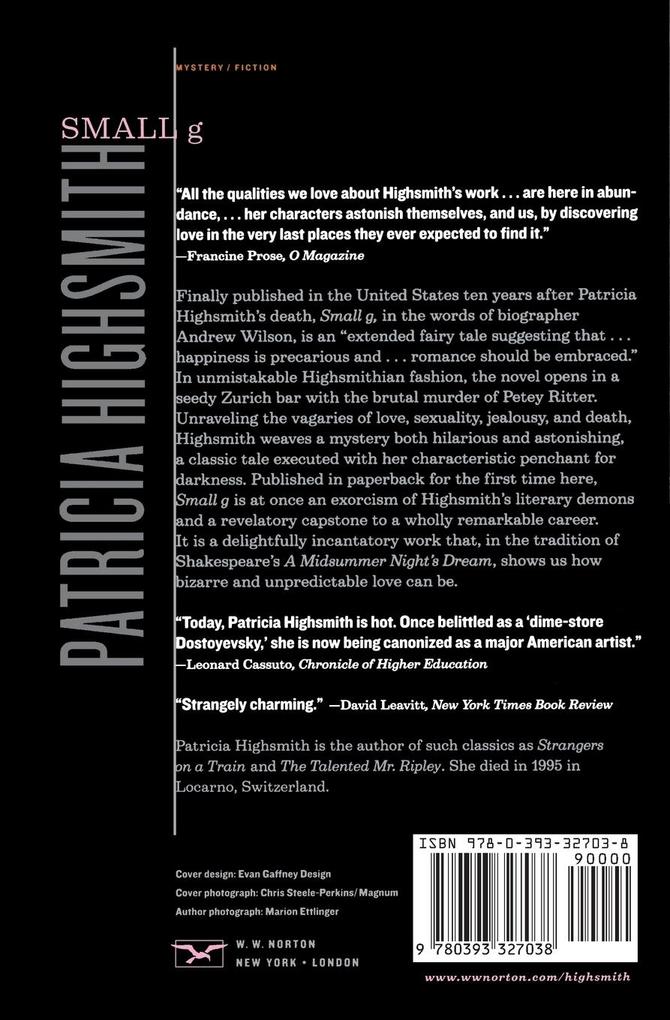Weitere Ansicht: Small G | Patricia Highsmith