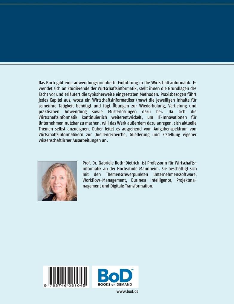 Weitere Ansicht: Grundlagen und Methoden der Wirtschaftsinformatik | Gabriele Roth-Dietrich