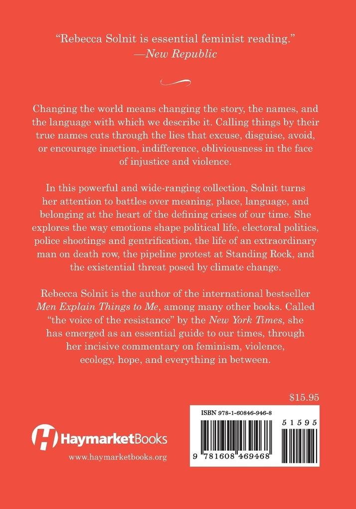 Weitere Ansicht: Call Them by Their True Names | Rebecca Solnit