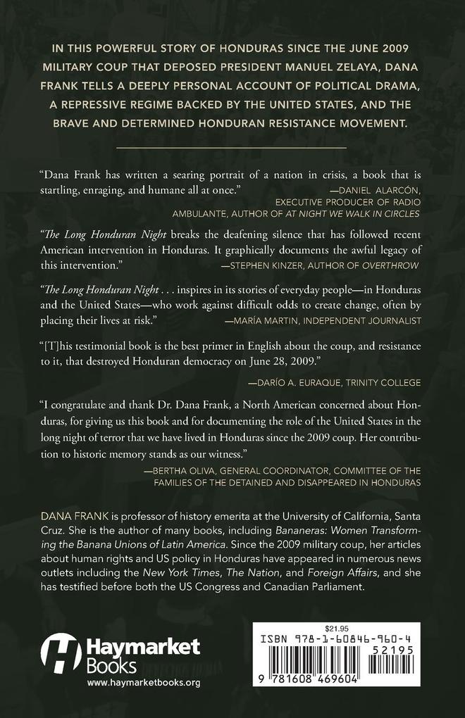 Weitere Ansicht: The Long Honduran Night | Dana Frank