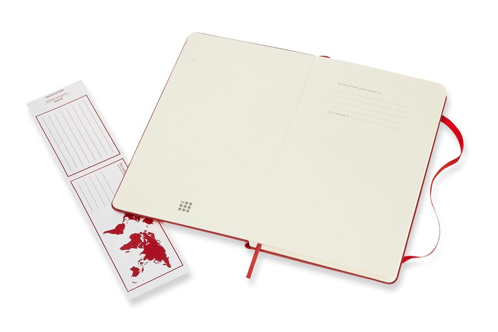 Weitere Ansicht: Moleskine Notizbuch Large/A5, Punktraster, Hard Cover, Scharlachrot