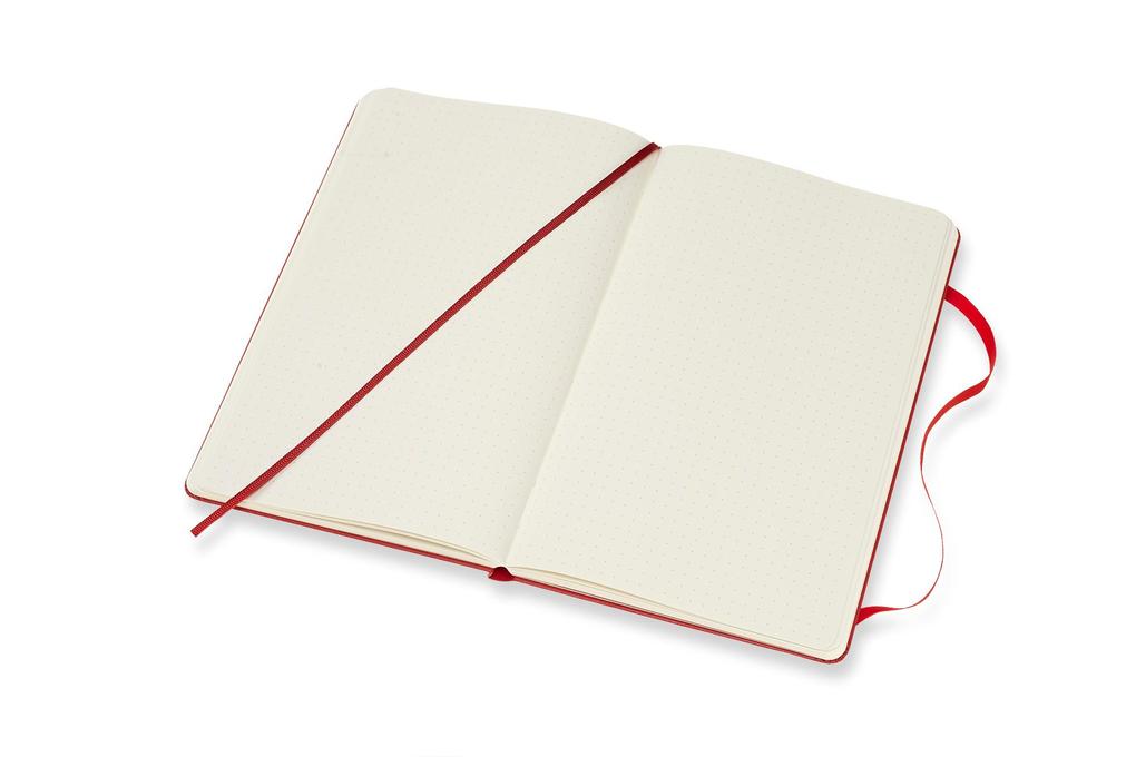 Weitere Ansicht: Moleskine Notizbuch Large/A5, Punktraster, Hard Cover, Scharlachrot