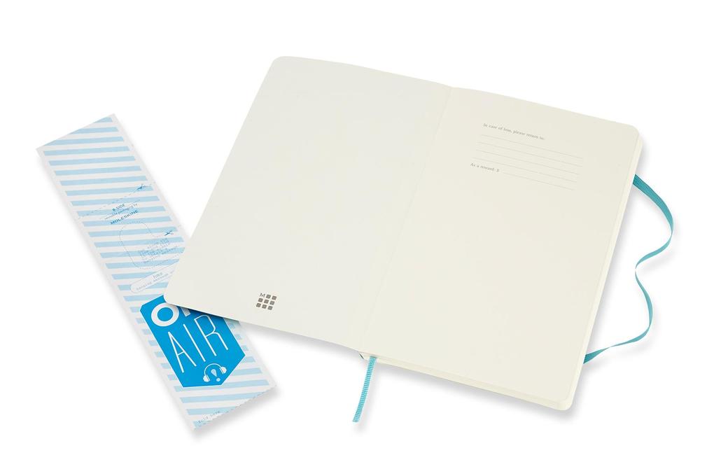 Weitere Ansicht: Moleskine Notizbuch Large/A5, Blanko, Soft Cover, Riff Blau