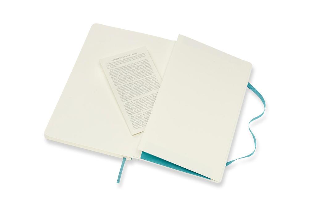 Weitere Ansicht: Moleskine Notizbuch Large/A5, Blanko, Soft Cover, Riff Blau