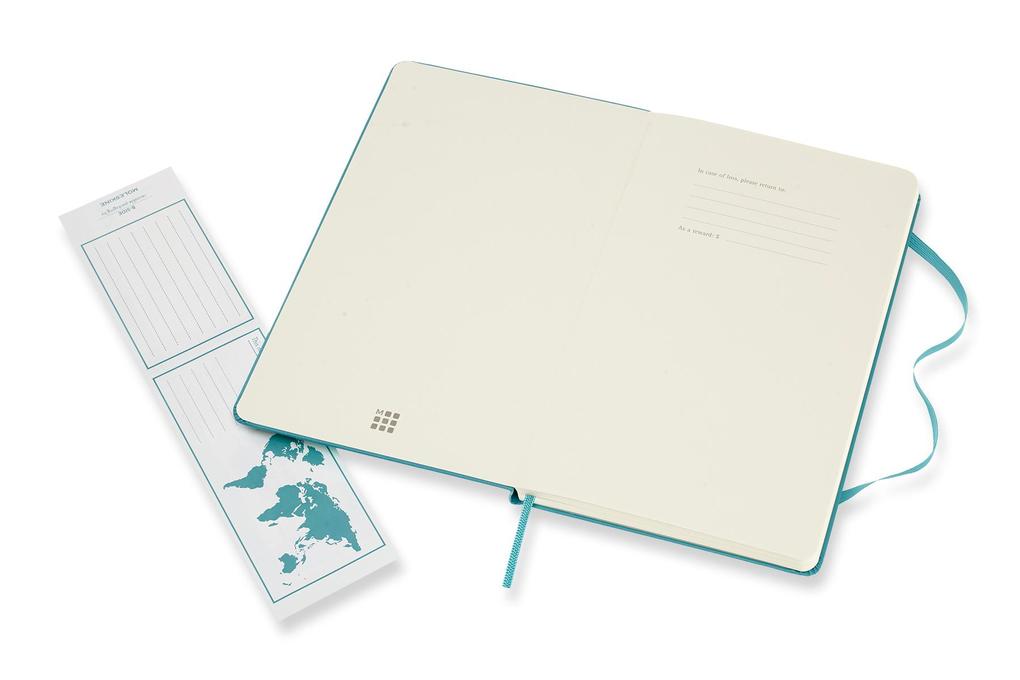 Weitere Ansicht: Moleskine Notizbuch Large/A5, Blanko, Hard Cover, Riff Blau
