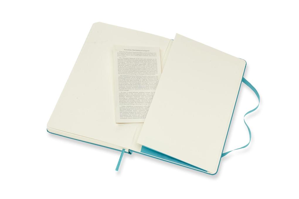 Weitere Ansicht: Moleskine Notizbuch Large/A5, Blanko, Hard Cover, Riff Blau