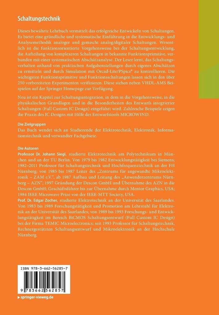 Weitere Ansicht: Schaltungstechnik | Johann Siegl, Edgar Zocher