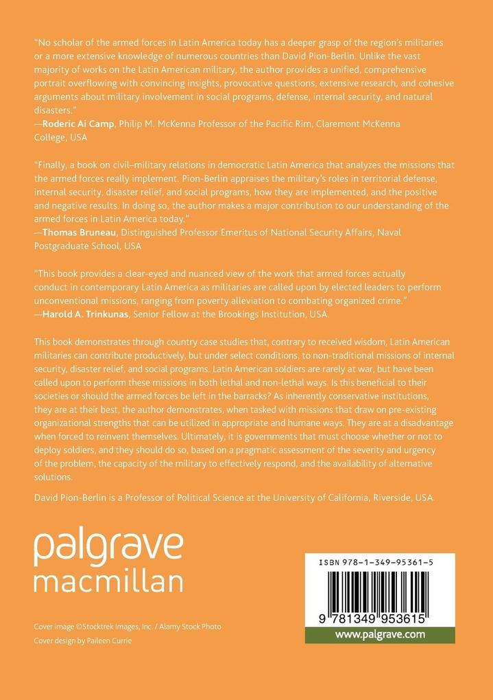 Weitere Ansicht: Military Missions in Democratic Latin America | David Pion-Berlin