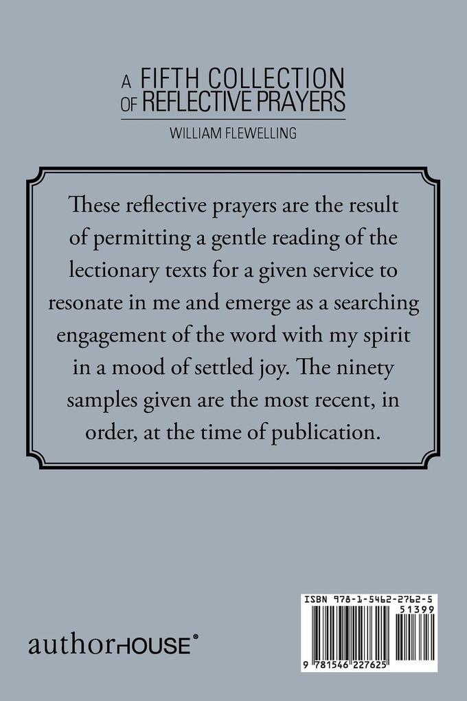 Weitere Ansicht: A Fifth Collection of Reflective Prayers | William Flewelling