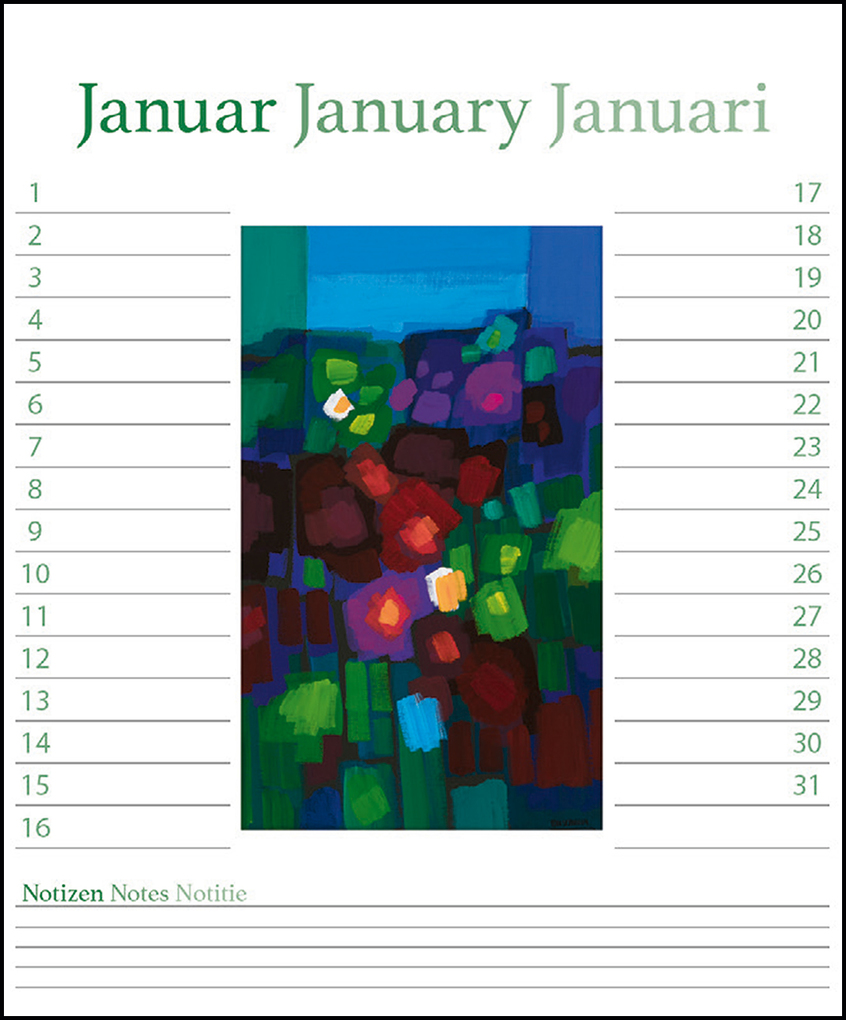 Weitere Ansicht: Ton Schulten Flowers Birthday Calendar | Ton Schulten