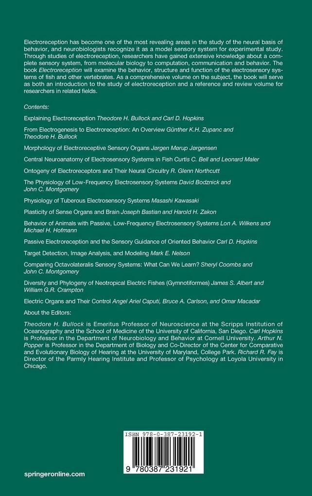 Weitere Ansicht: Electroreception