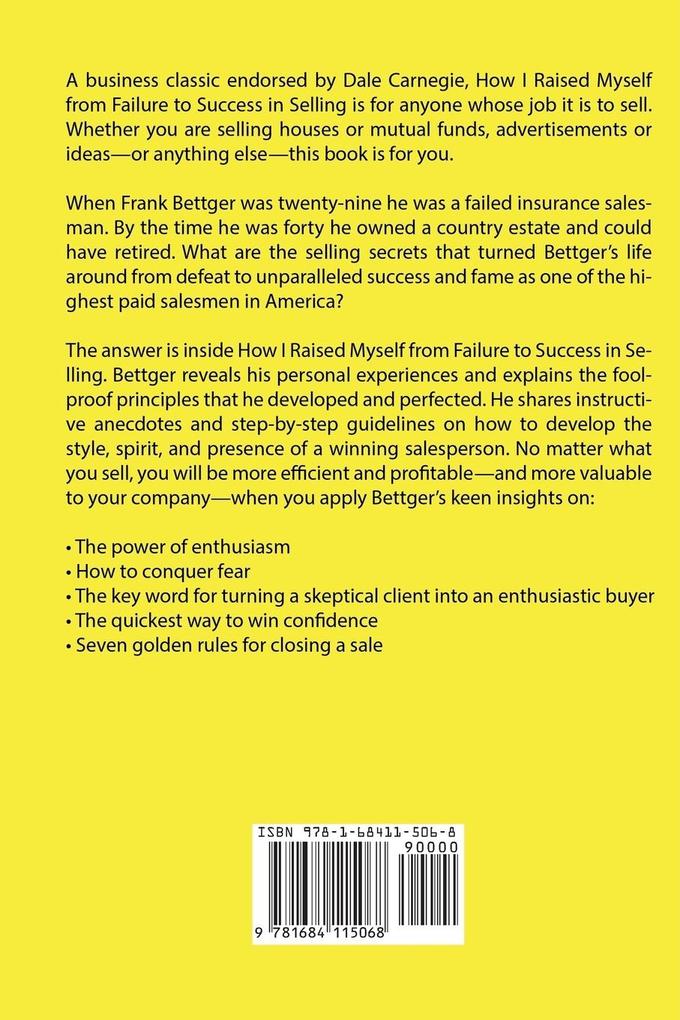 Weitere Ansicht: How I Raised Myself from Failure to Success in Selling | Frank Bettger