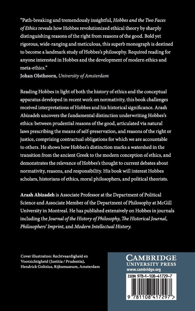 Weitere Ansicht: Hobbes and the Two Faces of Ethics | Arash Abizadeh