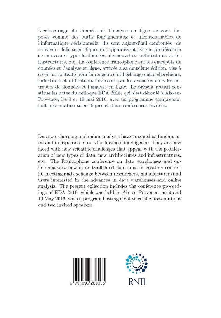 Weitere Ansicht: Entrepôts de données et analyse en ligne