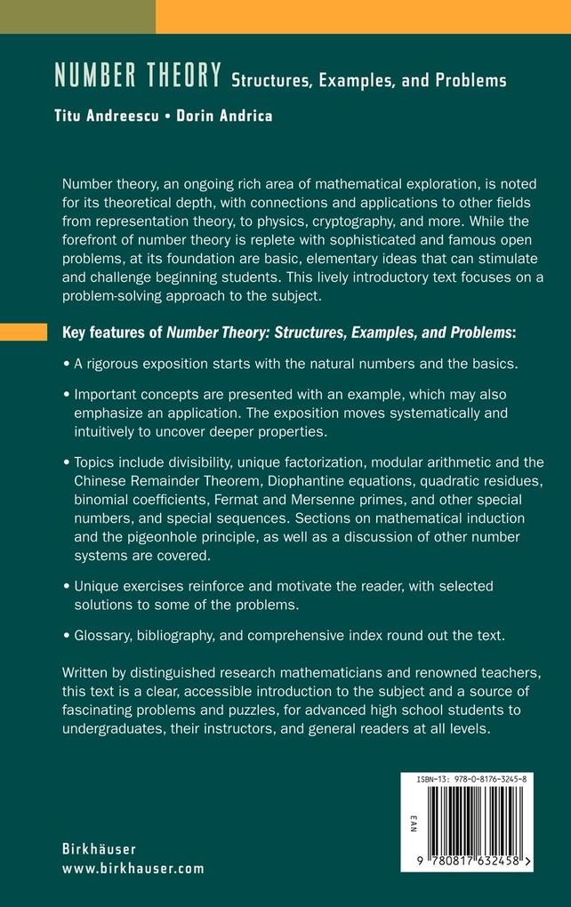 Weitere Ansicht: Number Theory | Dorin Andrica, Titu Andreescu