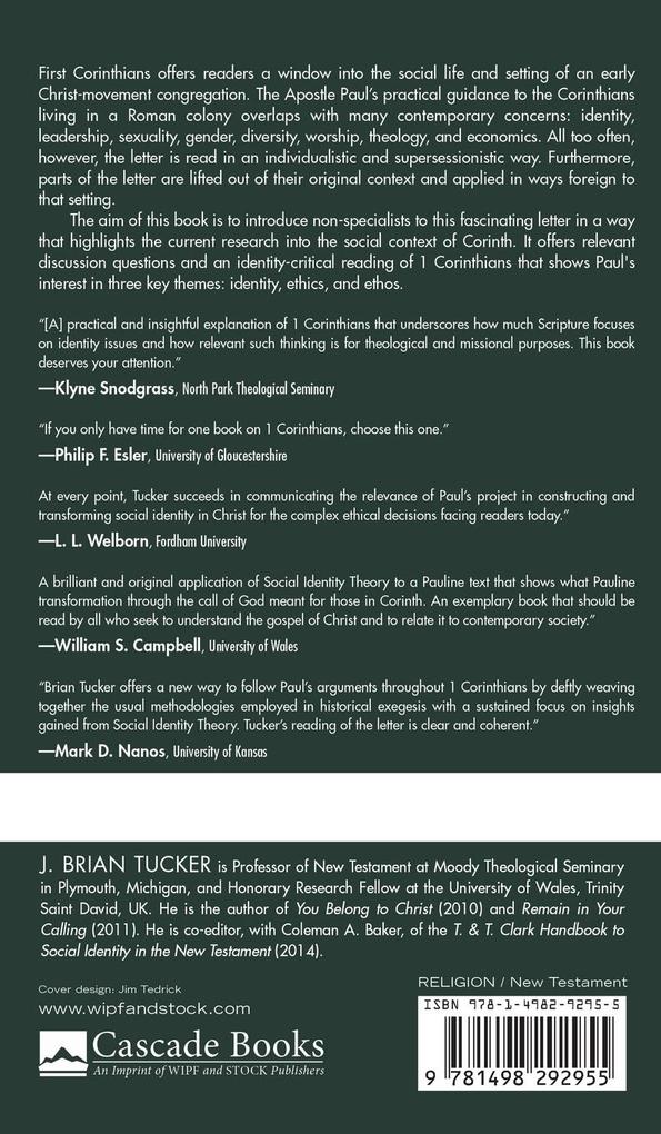 Weitere Ansicht: Reading 1 Corinthians | J. Brian Tucker